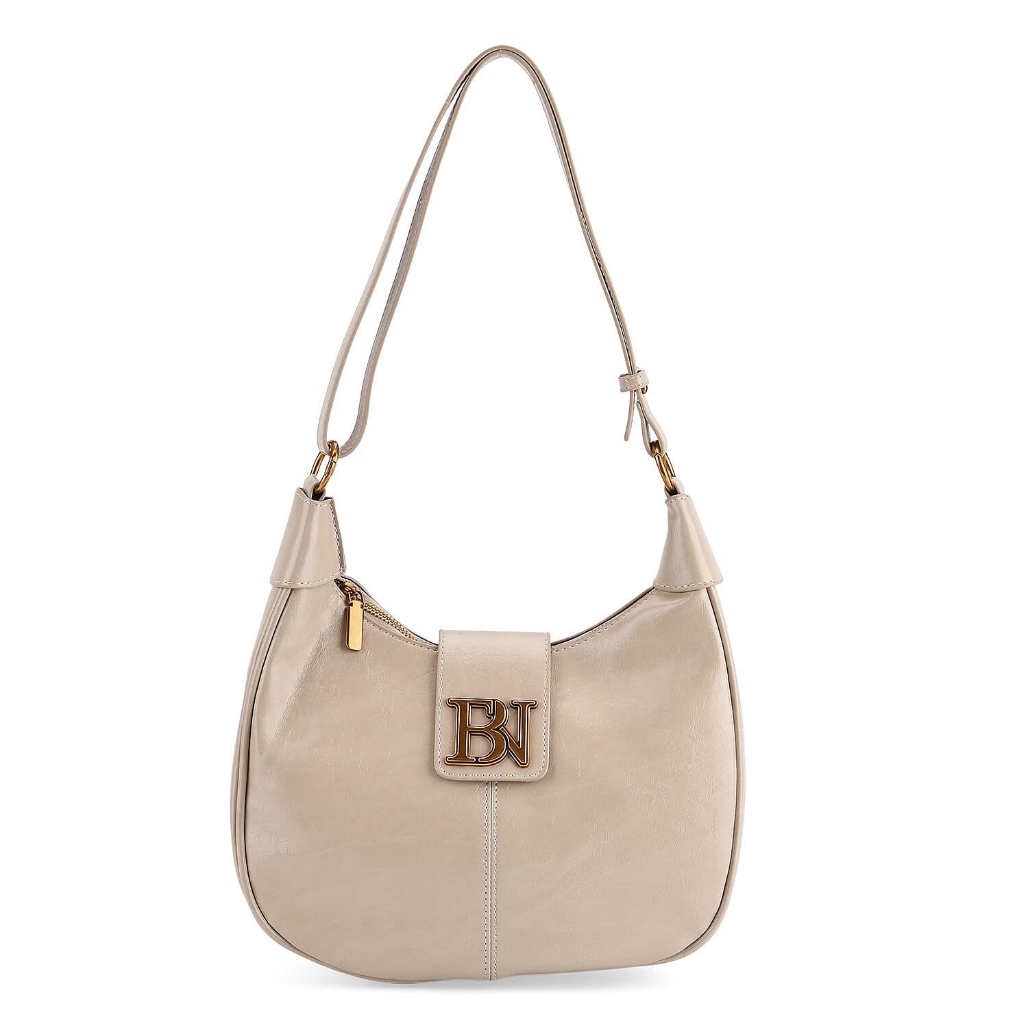 Closeout Deal - Designer Inspired -  Hobo Shoulder Bag - Cream