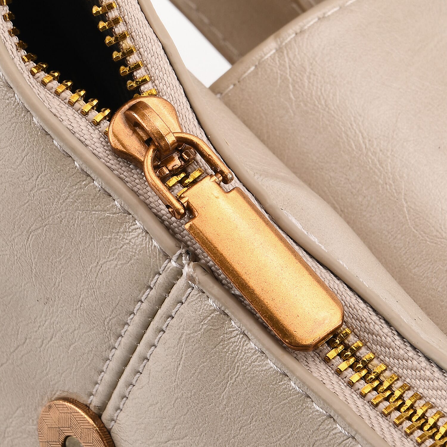 Closeout Deal - Designer Inspired -  Hobo Shoulder Bag - Cream