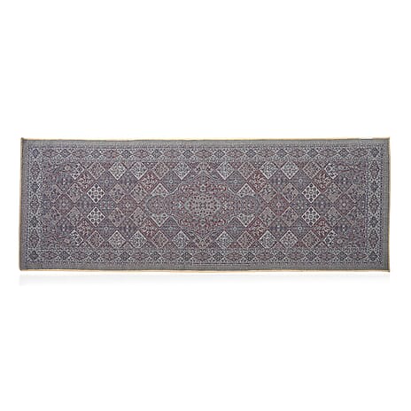 Hush Haven Traditional Pattern Pile Rug (180x60 Cm) - Red