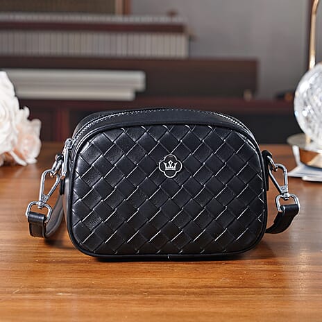 BIG BLACK FRIDAY DEAL - Genuine leather Crossbody Bag  - Black