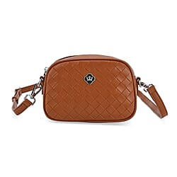 BIG  - Genuine leather Crossbody Bag  - Brown