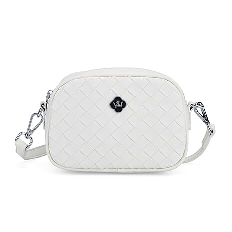 BIG BLACK FRIDAY DEAL - Genuine leather Crossbody Bag  - White