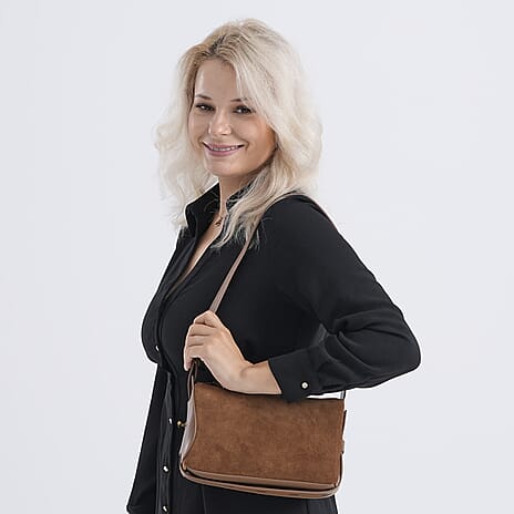 Crossbody Bag (Size - One Size) - Brown & Black