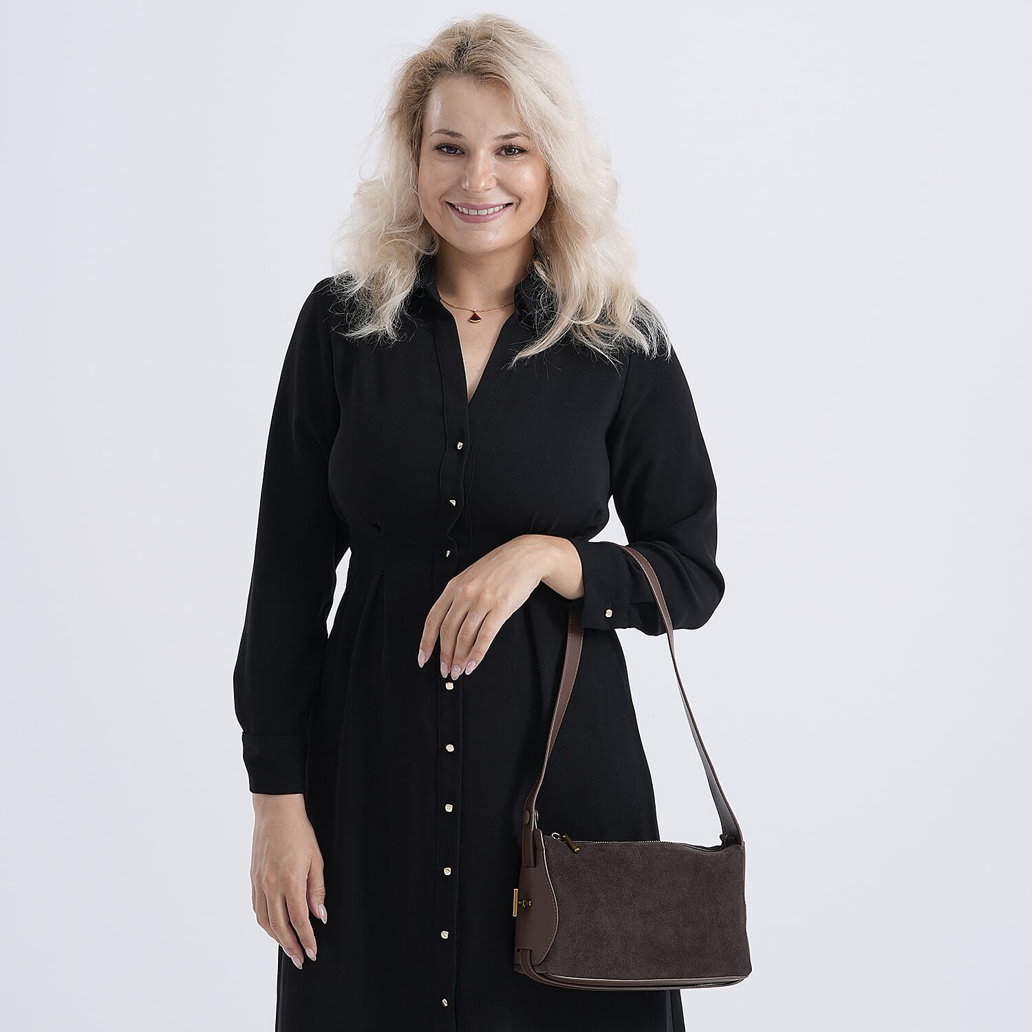 Crossbody Bag (Size - One Size) - Coffee & Black