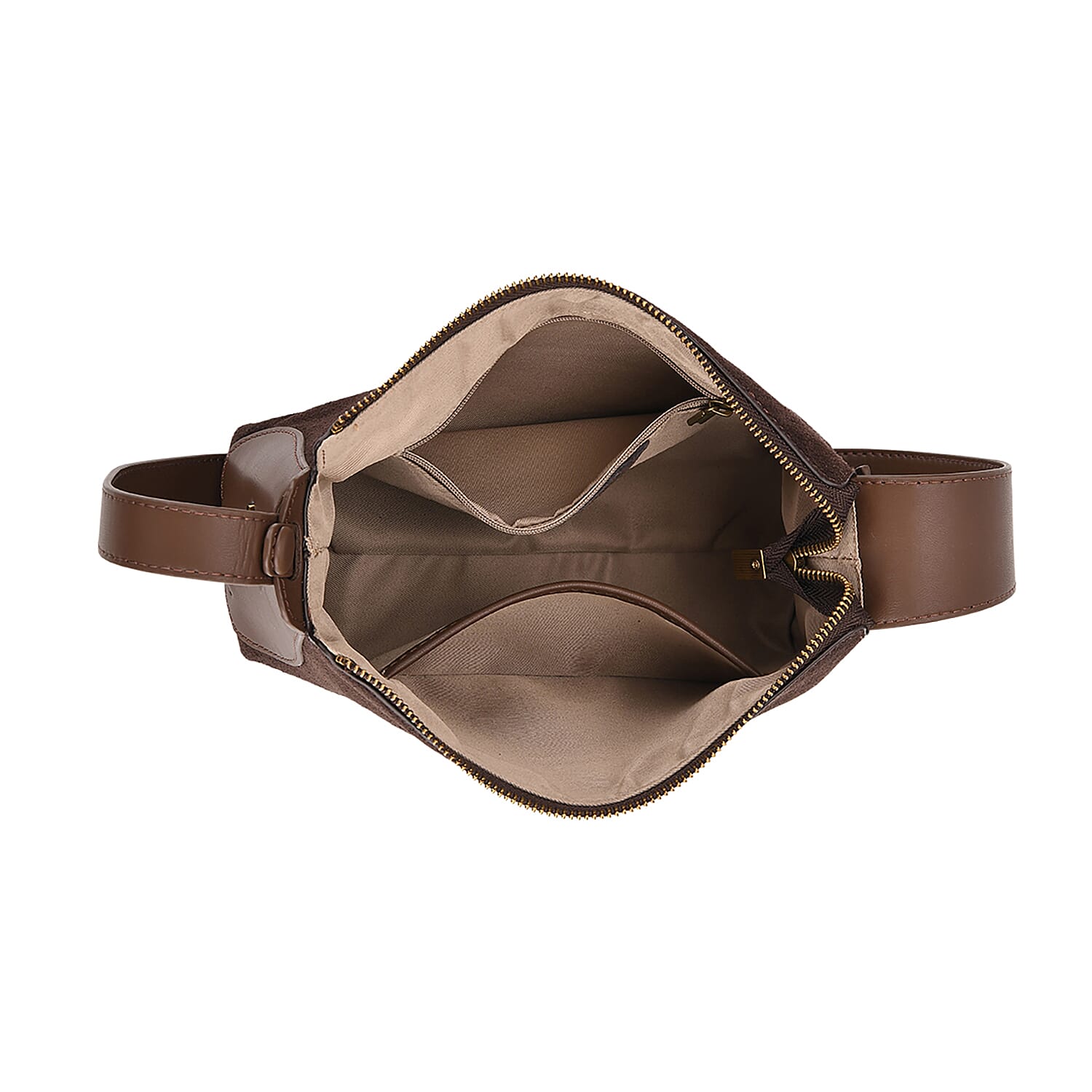 Crossbody Bag (Size - One Size) - Coffee & Black