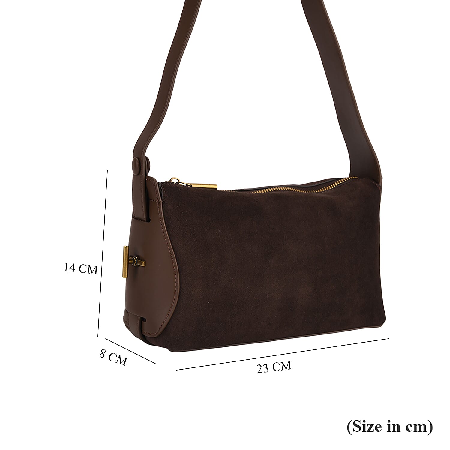 Crossbody Bag (Size - One Size) - Coffee & Black