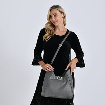 https://tjcuk.sirv.com/Products/82/2/8224330/Leatherette-Hobo-Bag-with-Adjustable-Shoulder-Strap-Grey_8224330_2.jpg?w=342&h=342