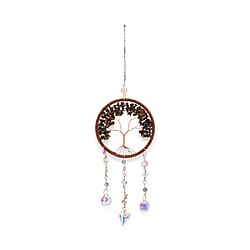 LIVMORE Lapis Lazuli Tree of Life Wall Hanging Ornament (38 cm) - Blue