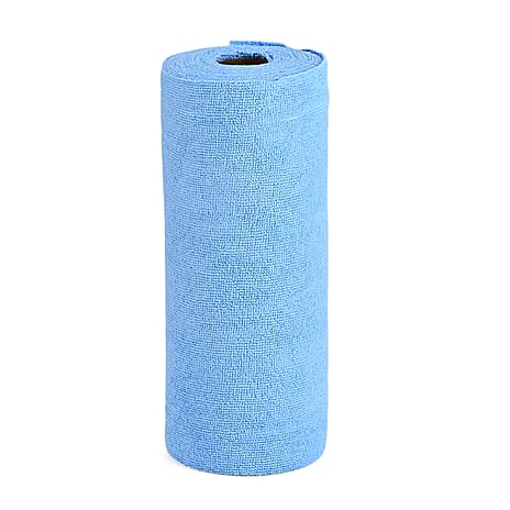 LIVMORE Reusable Tear Away Microfiber Towel Roll (30 x 30cm) - Lake Blue