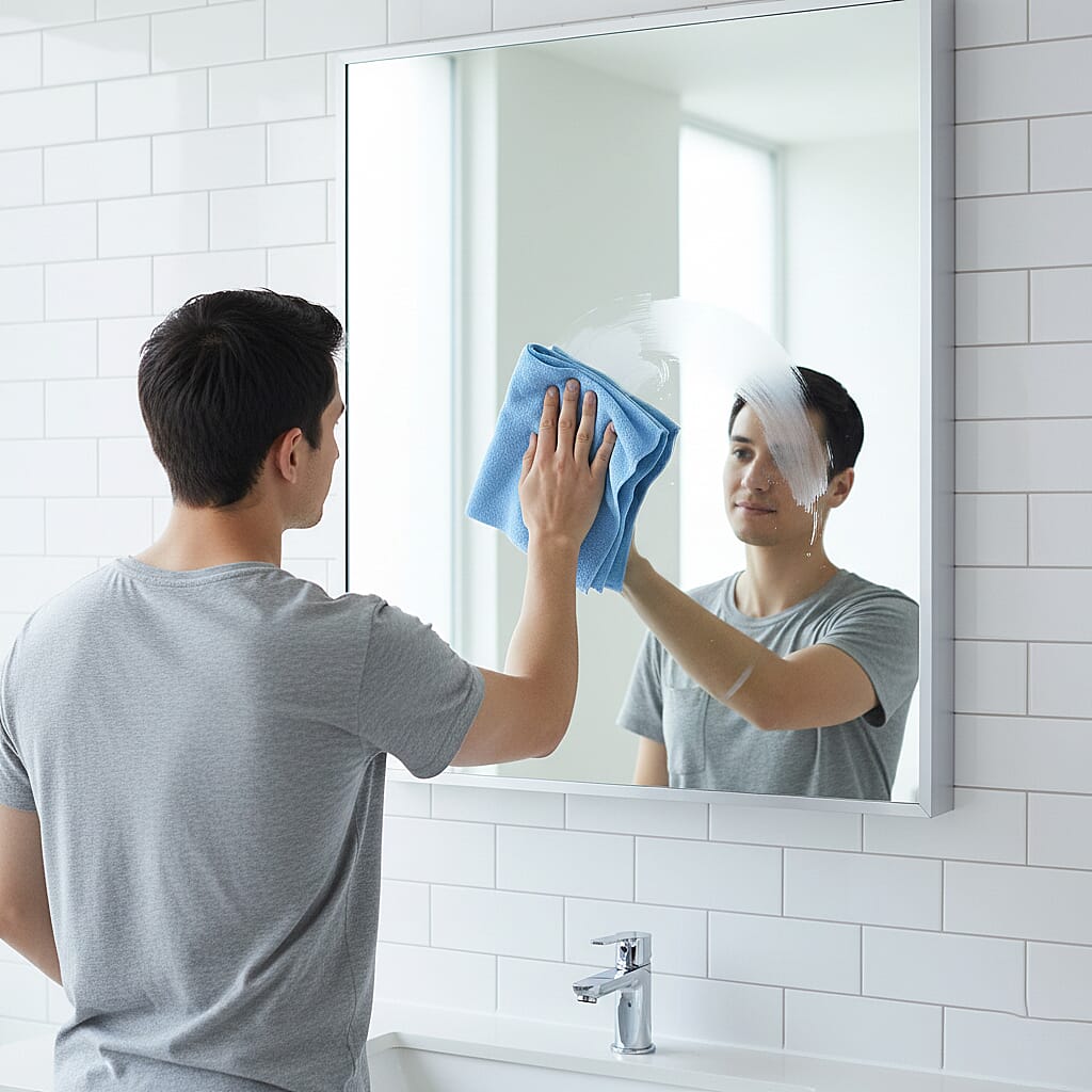 LIVMORE Reusable Tear Away Microfiber Towel Roll (30 x 30cm) - Lake Blue