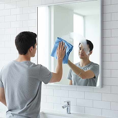 LIVMORE Reusable Tear Away Microfiber Towel Roll (30 x 30cm) - Lake Blue