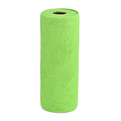 LIVMORE Reusable Tear Away Microfiber Towel Roll (30 x 30cm) - Green