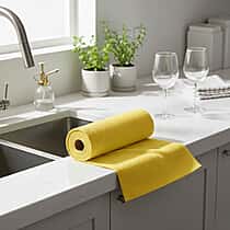 LIVMORE Reusable Tear Away Microfiber Towel Roll (30 x 30cm) - Yellow