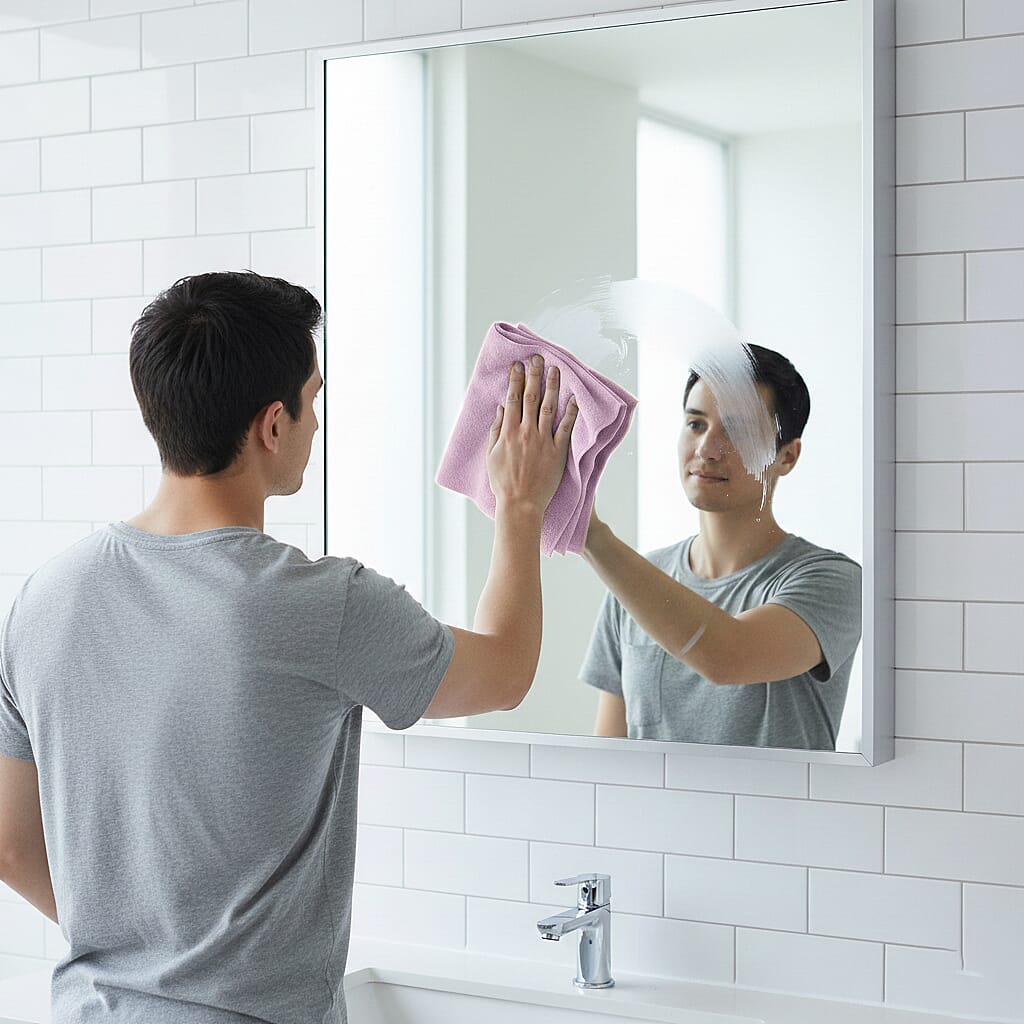 LIVMORE Reusable Tear Away Microfiber Towel Roll (30 x 30cm) - Pink