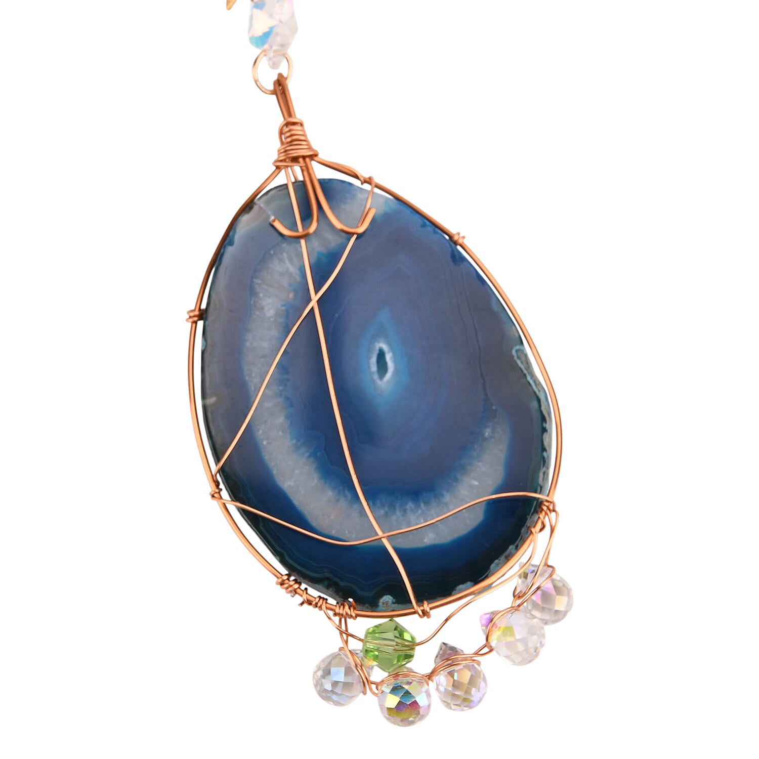 LIVMORE Handmade Natural Gemstone Aurora Quartz Decor