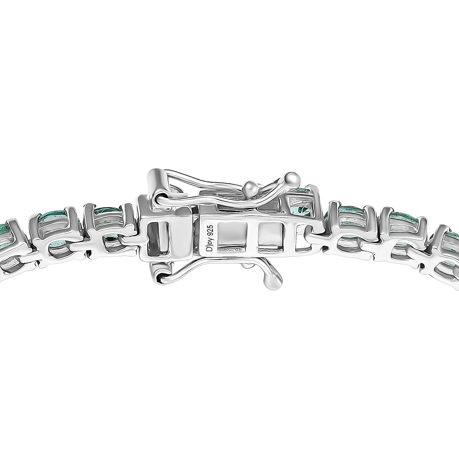 Limited Edition- AAA Gemfields Zambian Emerald Bracelet (Size - 7.5) in Rhodium Overlay Sterling Silver 7.00 Ct,