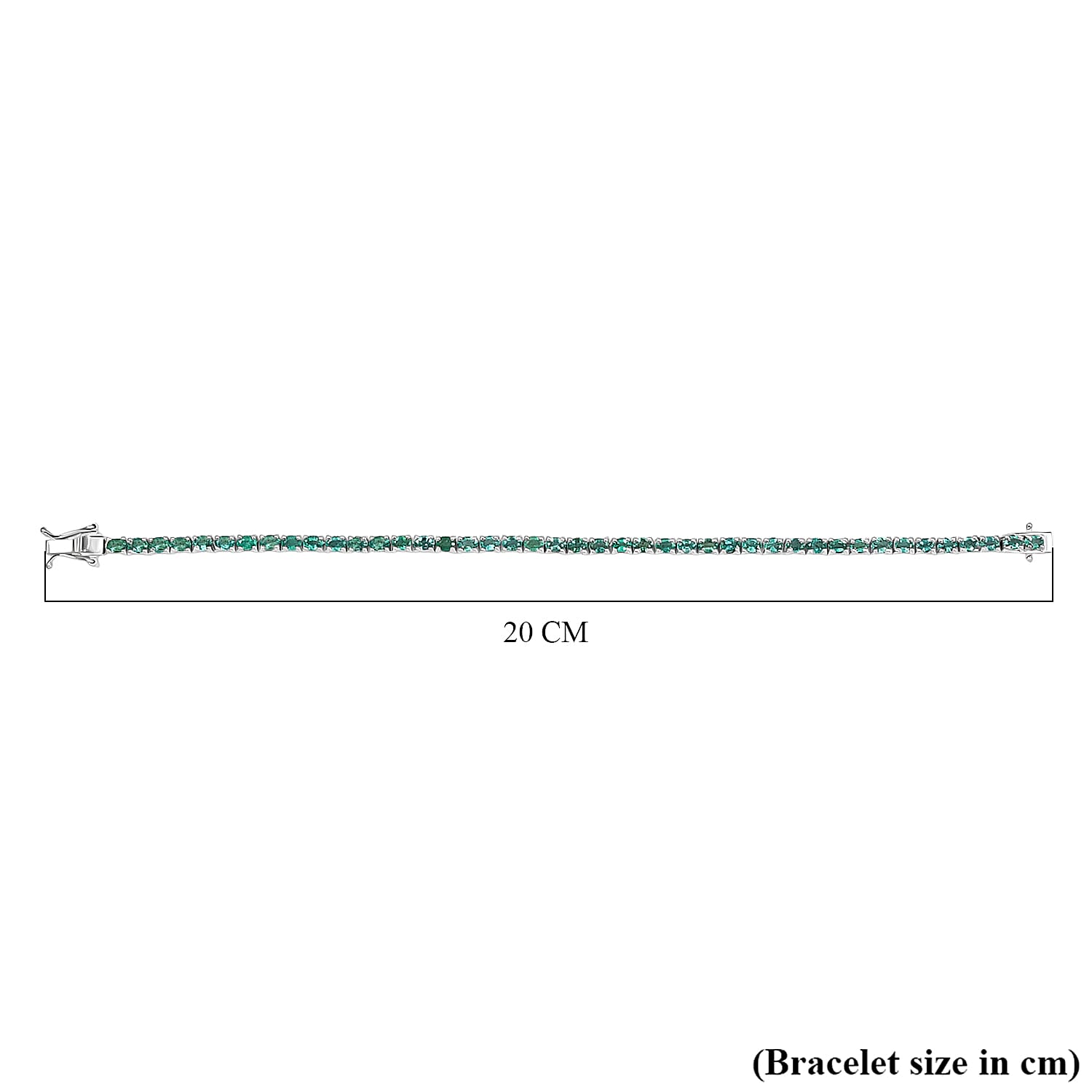 Limited Edition- AAA Gemfields Zambian Emerald Bracelet (Size - 7.5) in Rhodium Overlay Sterling Silver 7.00 Ct,