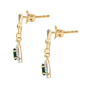 https://tjcuk.sirv.com/Products/82/2/8224525/Zambian-Emerald-White-Zircon-Dangling-Earring-in-18K-YG-PlatingSterlin_8224525_3.jpg?w=342&h=342