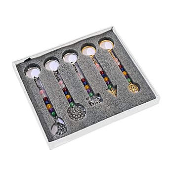 https://tjcuk.sirv.com/Products/82/2/8224570/LIVMORE-Set-of-5-Gemstone-Seven-Chakra-Key-Chains-with-Charms_8224570_2.jpg?w=342&h=342