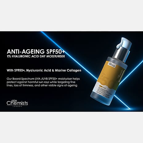 ALL IN ONE SKINCARE skinChemists- Anti-Ageing SPF50 1% Hyaluronic Acid Day Moisturiser