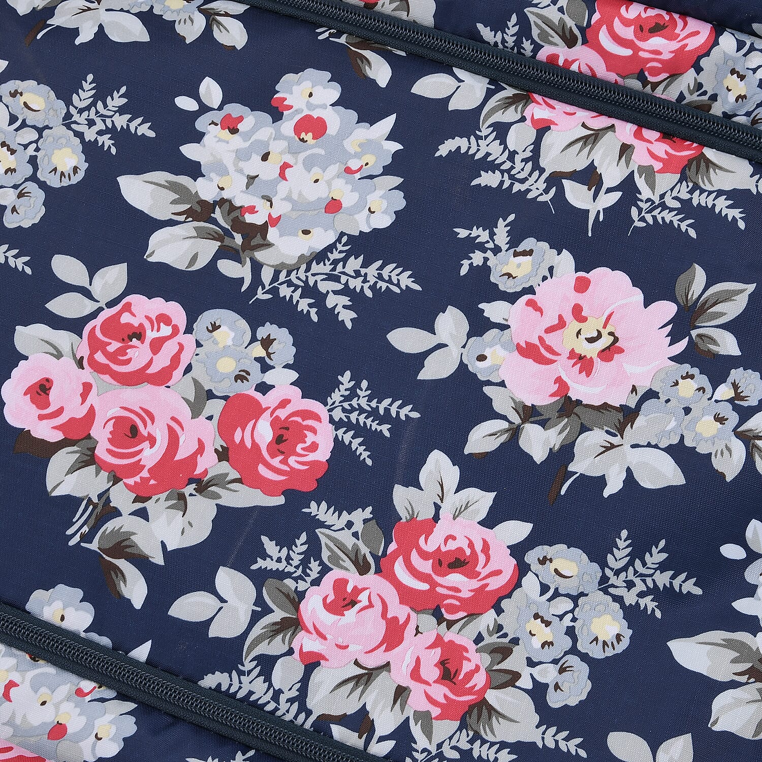 NEW - LIVMORE Set of 3 Floral Print Foldable Storage Box (Size 47x35x30 cm) - Navy
