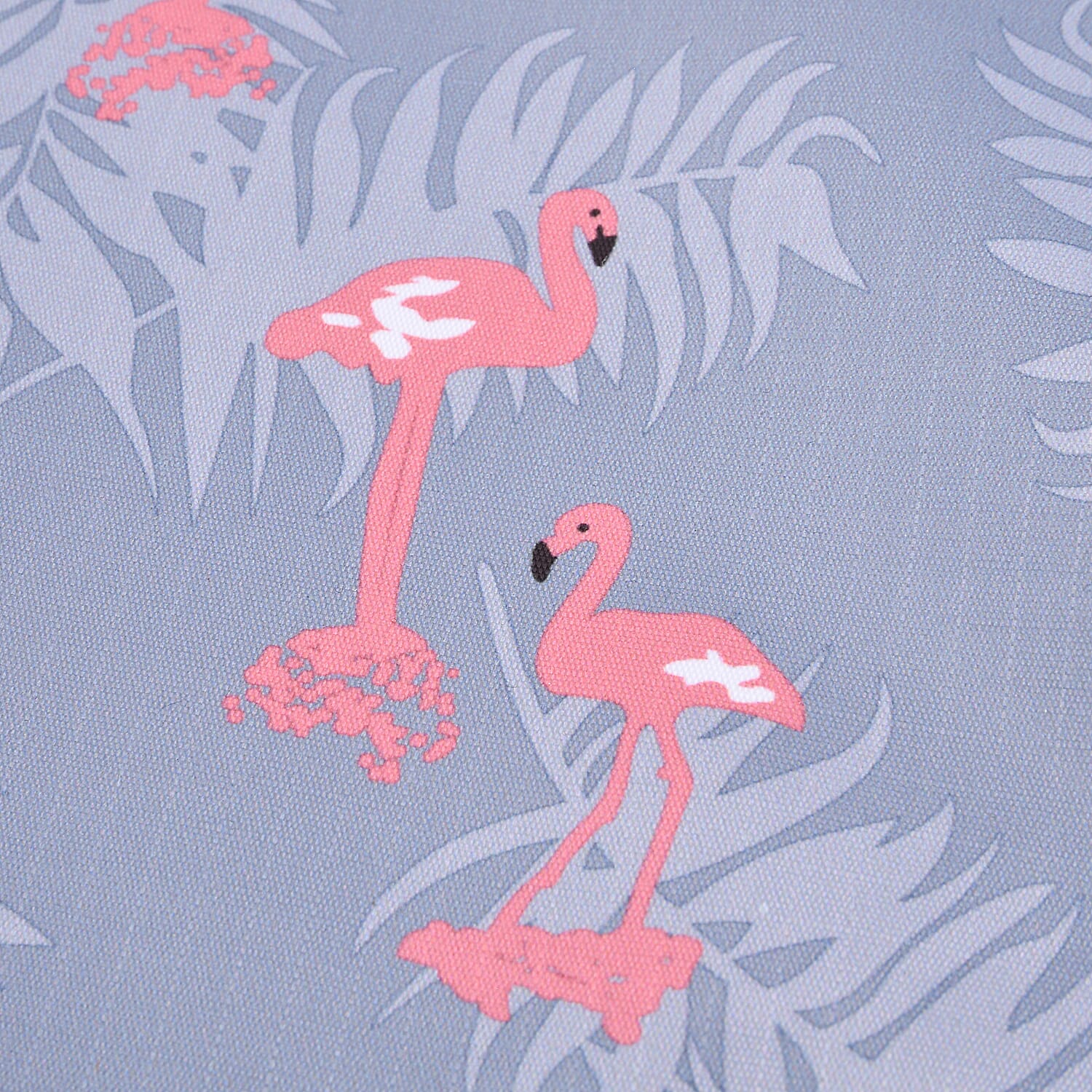 LIVMORE Set of 3 Flamingo Print Foldable Storage Box (Size 47x35x30 cm) - Grey