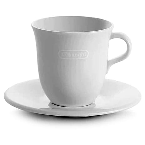 DeLonghi 2 Piece Porcelain Handmade Cappuccino Cups - 270ml