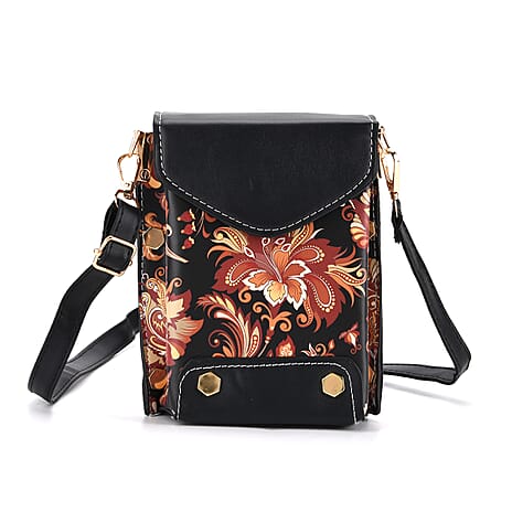 Crossbody Bag (Size - One Size) - Black & Multicolor