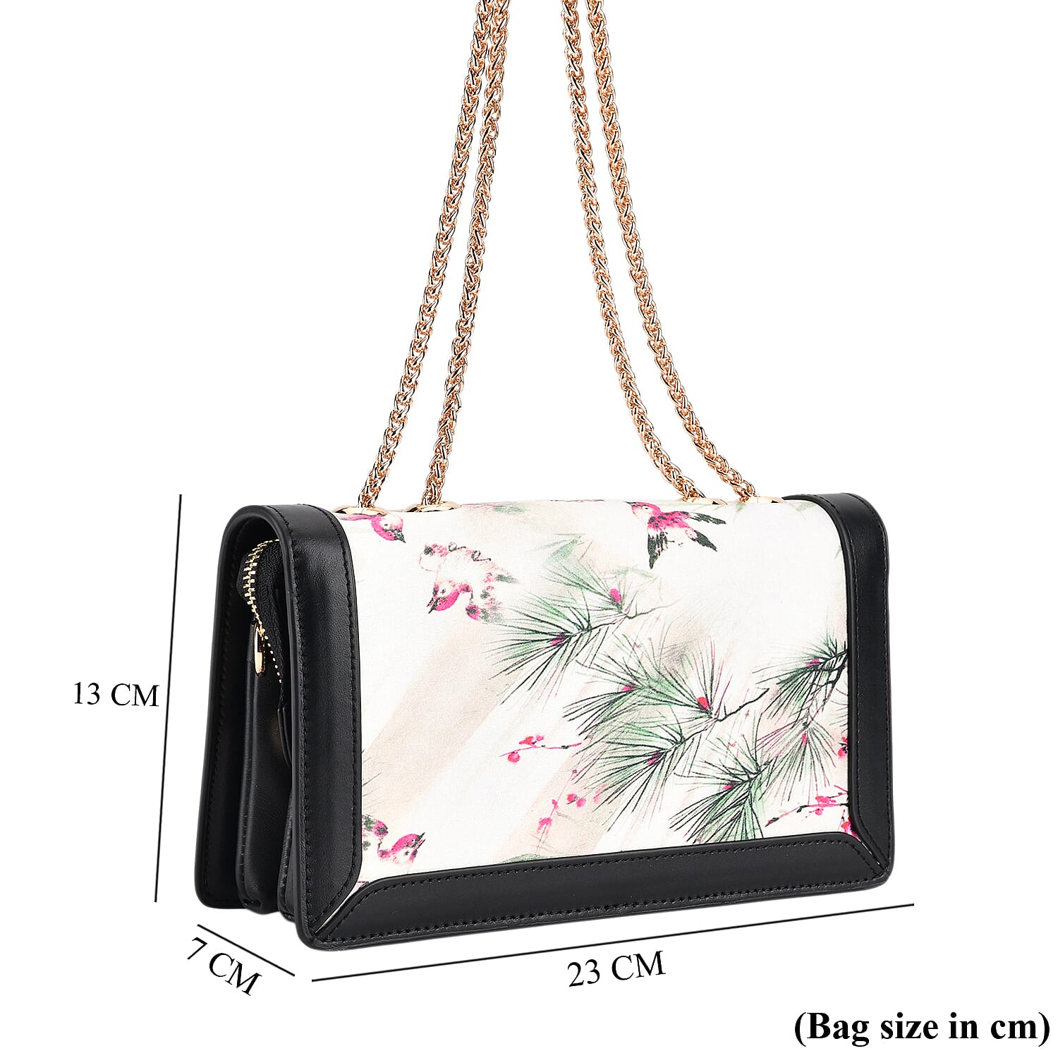 Crossbody Bag (Size - One Size) - White Purple & Multicolor