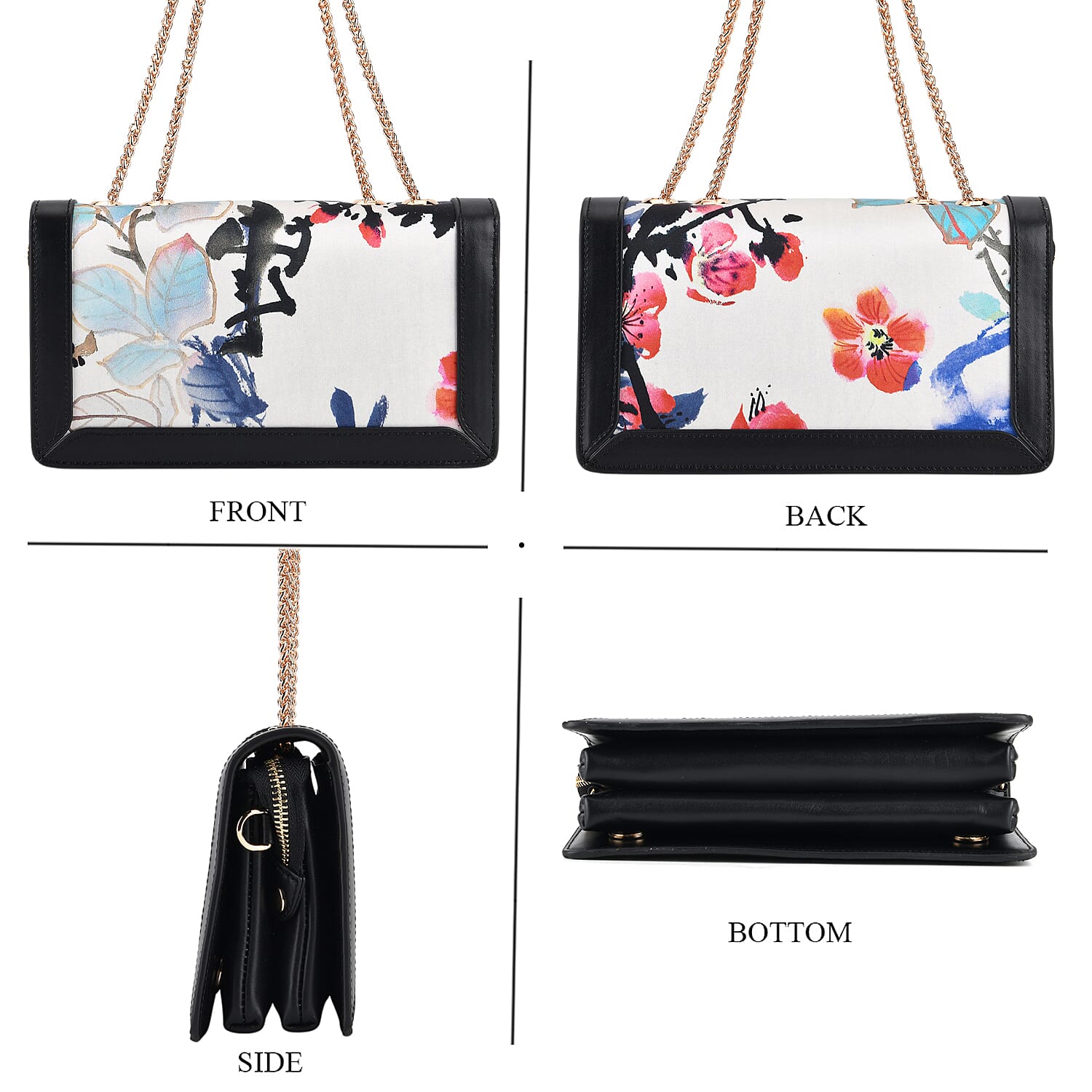 Crossbody Bag (Size - One Size) - White Multi & Multicolor