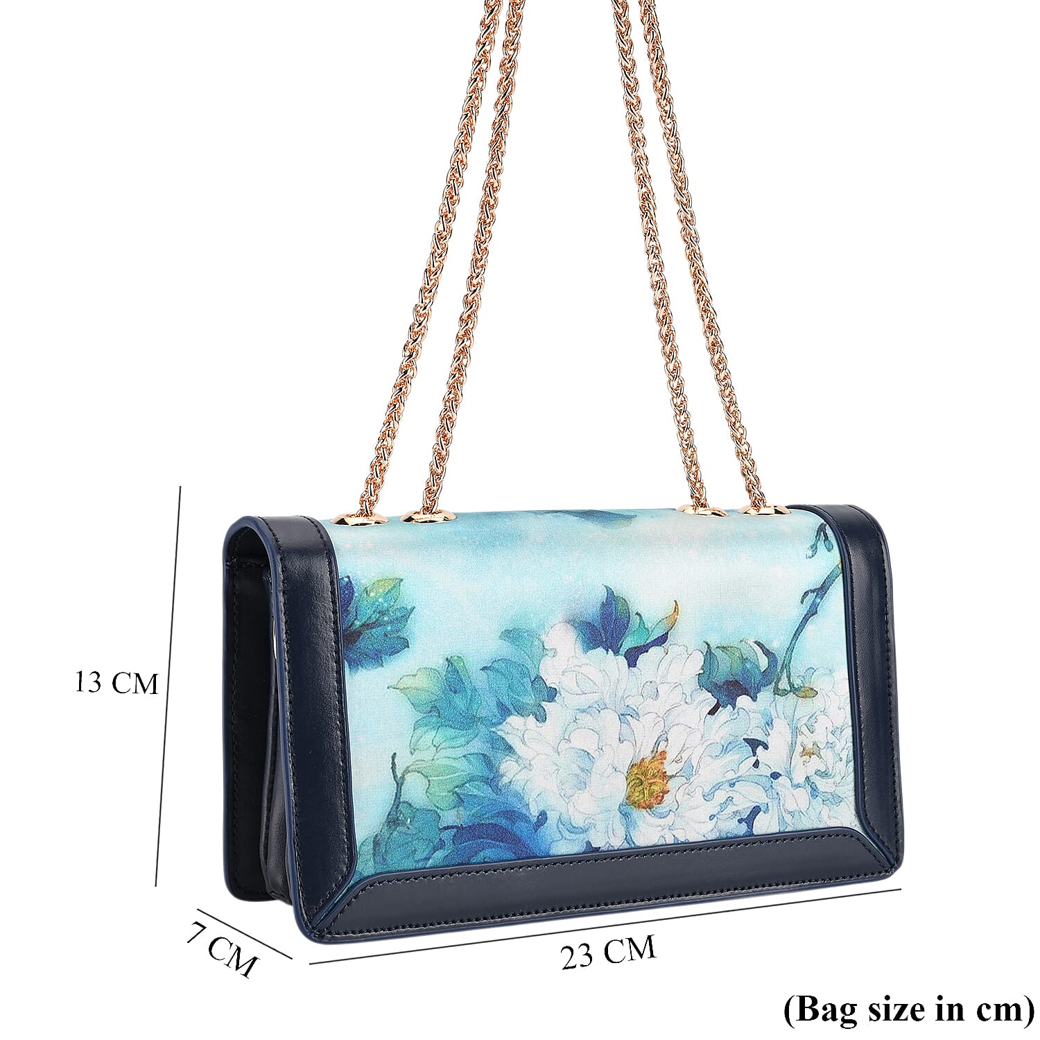 Crossbody Bag (Size - One Size) - Light Blue & Multicolor