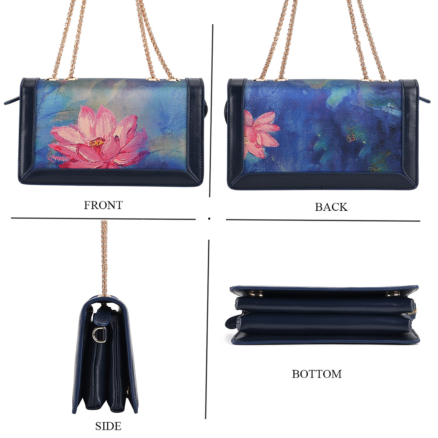 Crossbody Bag (Size - One Size) - Blue Pink & Multicolor