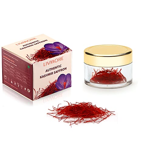 LIVMORE 100% Pure Authentic Kashmiri Saffron - 2 Grams