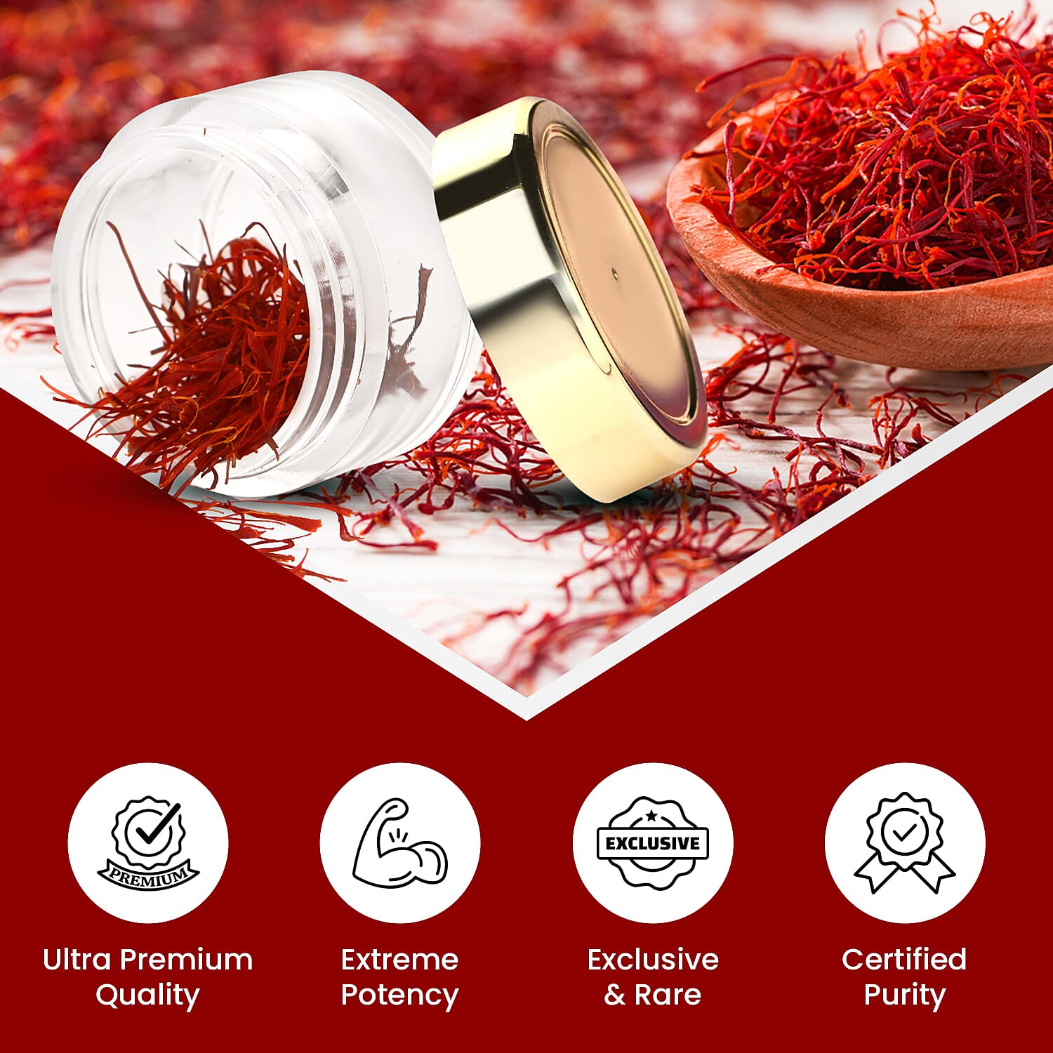 LIVMORE 100% Pure Authentic Kashmiri Saffron - 2 Grams