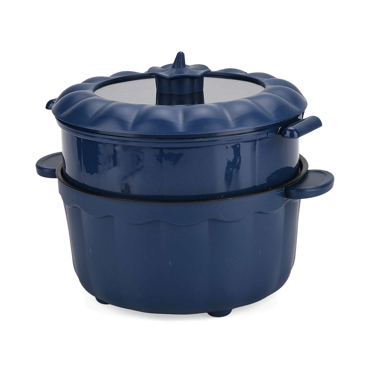 KITCHEN GADGET OF THE YEAR - Bliss - Beyond Electric Hot Pot, Frying, Stewing, And Stir-Fry Functions, Adjustable Temperature (2.5 Liters) - Navy