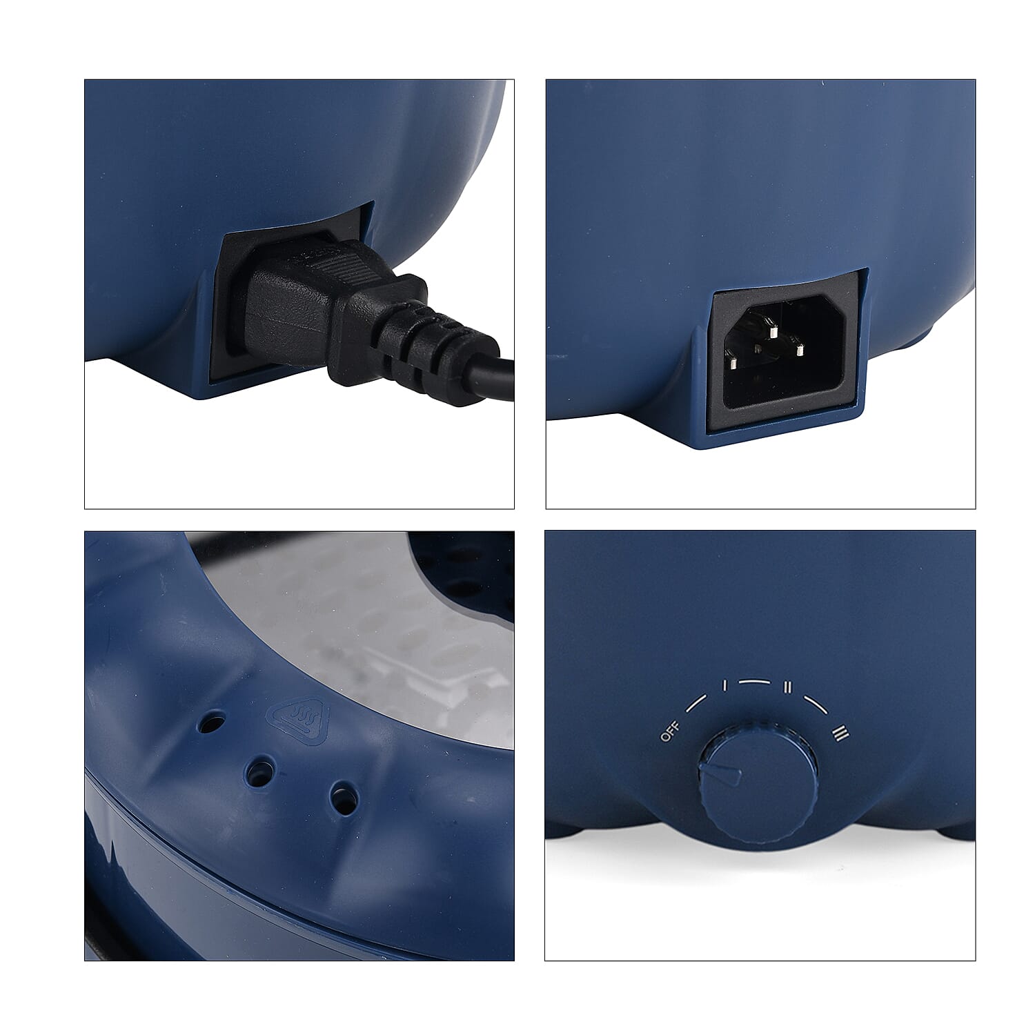 KITCHEN GADGET OF THE YEAR - Bliss - Beyond Electric Hot Pot, Frying, Stewing, And Stir-Fry Functions, Adjustable Temperature (2.5 Liters) - Navy