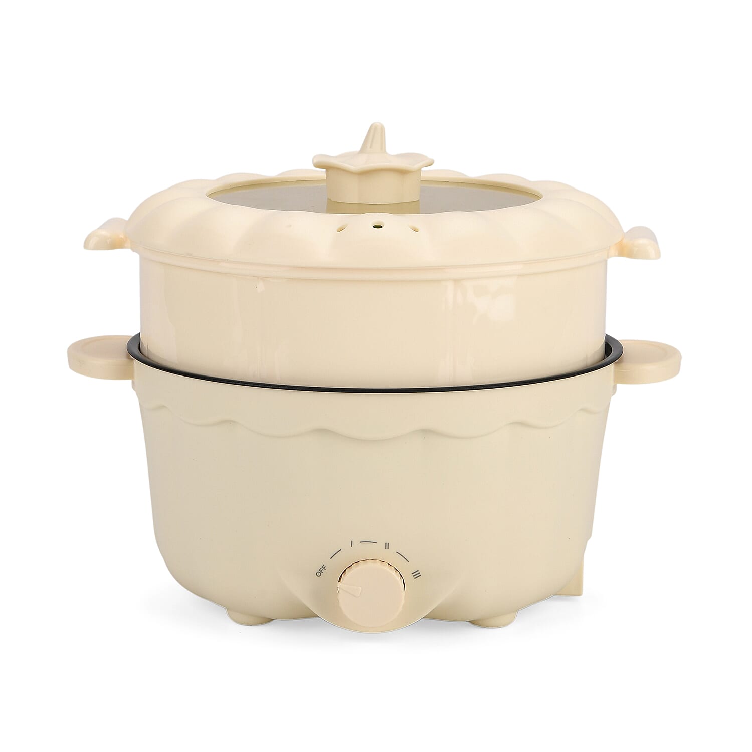 KITCHEN GADGET OF THE YEAR - Bliss - Beyond Electric Hot Pot, Frying, Stewing, And Stir-Fry Functions, Adjustable Temperature (2.5 Liters) - Beige