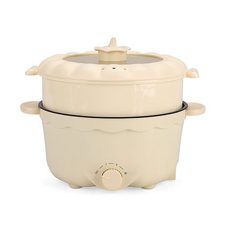 KITCHEN GADGET OF THE YEAR - Bliss - Beyond Electric Hot Pot, Frying, Stewing, And Stir-Fry Functions, Adjustable Temperature (2.5 Liters) - Beige