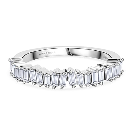 Rachel Galley Lab Grown Diamond Band Ring in Rhodium OverlaySterling Silver  0.392  Ct.