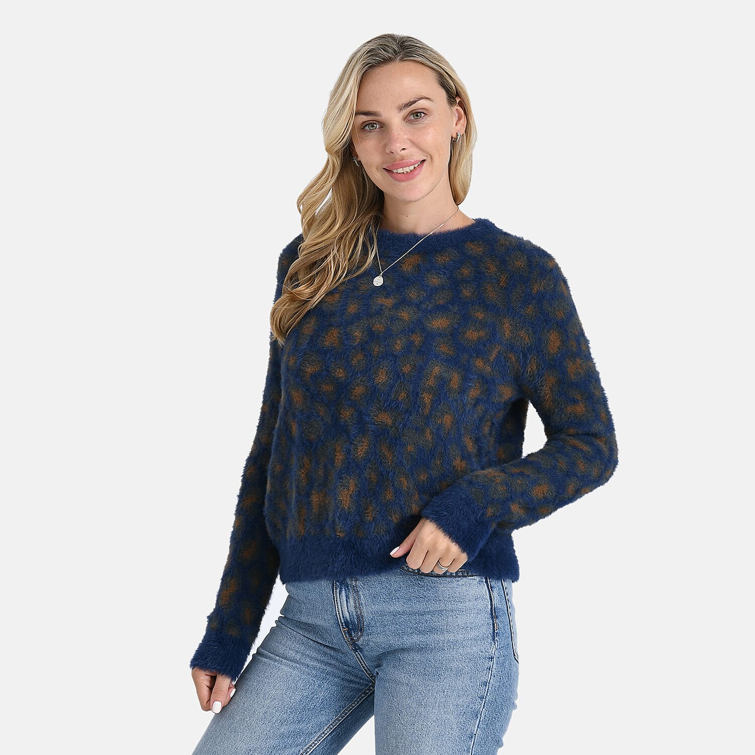 La Marey Leopard Print Jumper 
