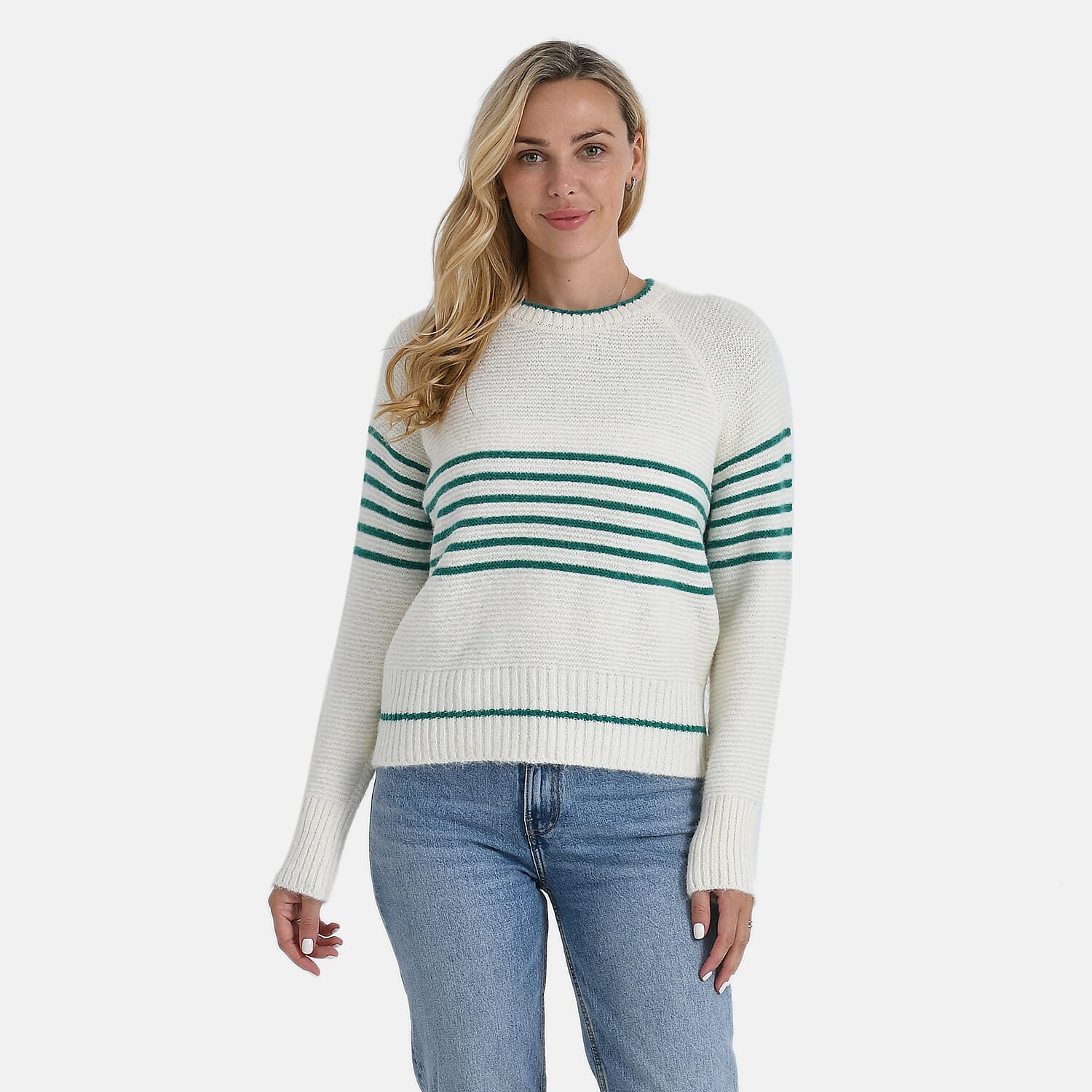 La Marey Striped Knitted Jumper