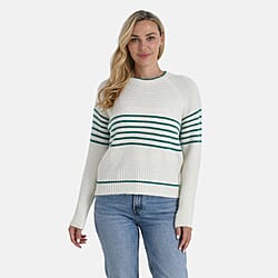 La Marey Striped Knitted Jumper