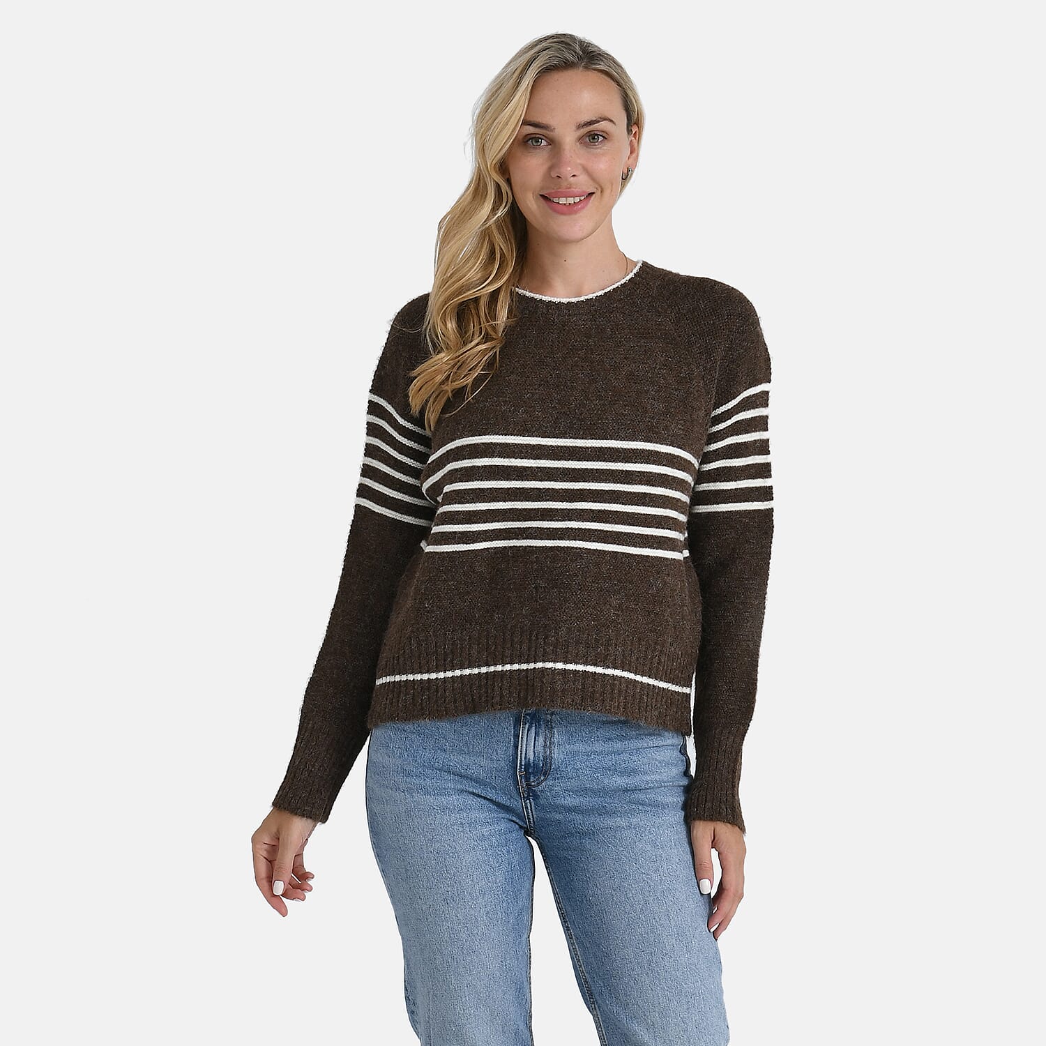 La Marey Striped Knitted Jumper