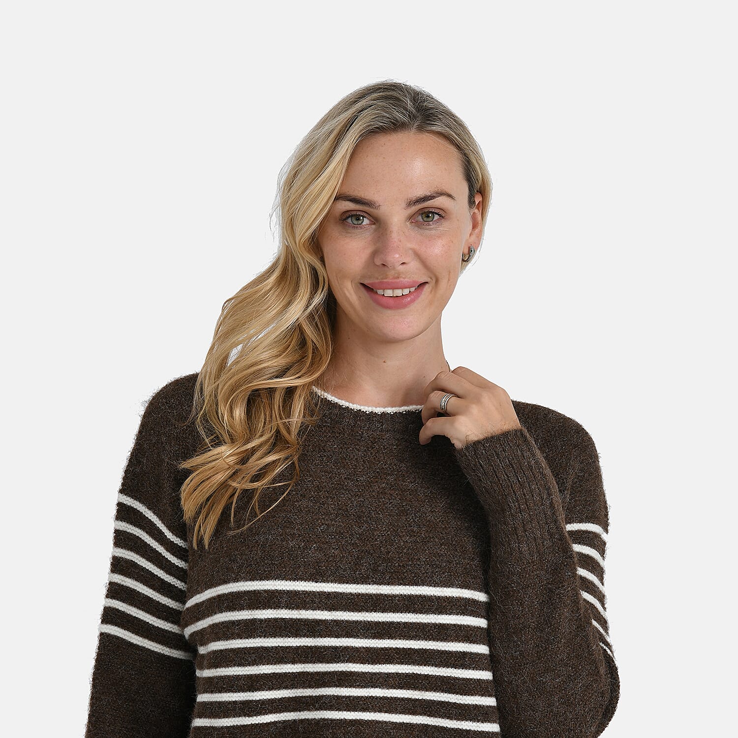 La Marey Striped Knitted Jumper