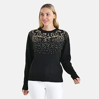 https://tjcuk.sirv.com/Products/82/2/8225752/La-Marey-Leopard-Jumper-Size-XL-Black-Green_8225752_2.jpg?w=342&h=342
