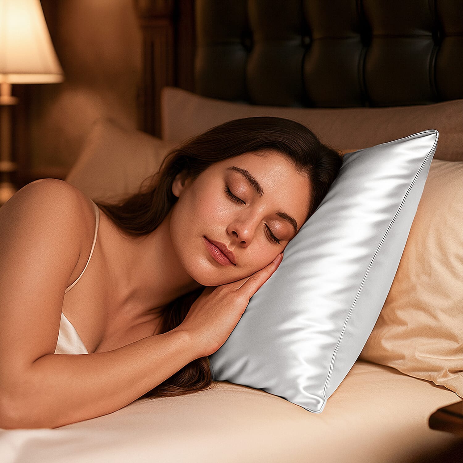 100% Mulberry Silk Pillowcase - Off White