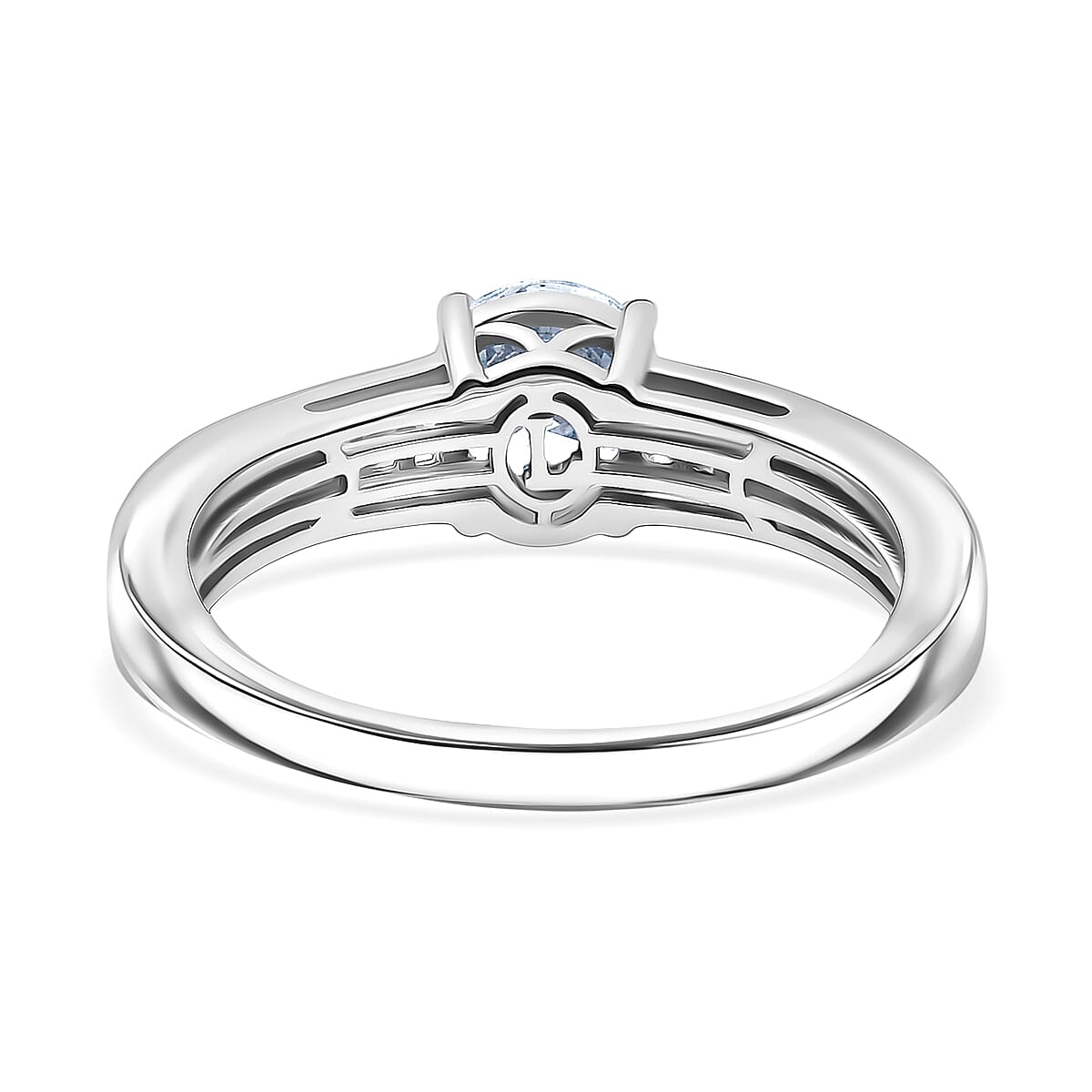 Luxuriant Lab Grown Diamond SGL Certified (SI-GH) Ring in Rhodium Overlay Sterling Silver 1.50 Ct. Luxuriant Lab Grown Diamond SGL Certified (SI-GH) Ring in Rhodium Overlay Sterling Silver 1.50 Ct.