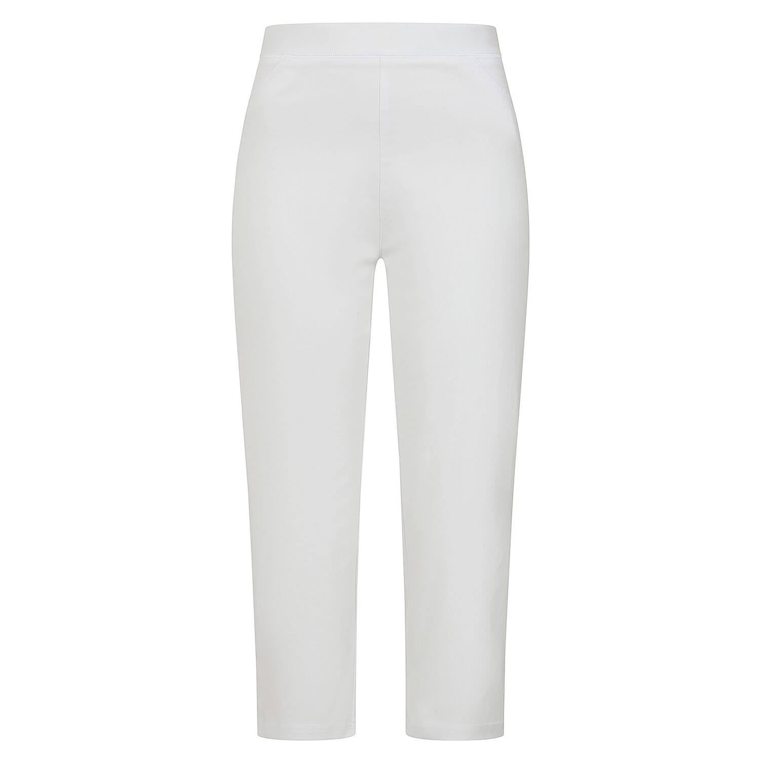 Emreco Bengaline Crop Trousers (Size 18) - White
