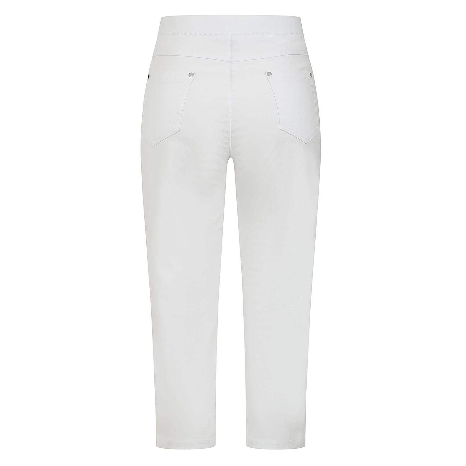 Emreco Bengaline Crop Trousers (Size 18) - White