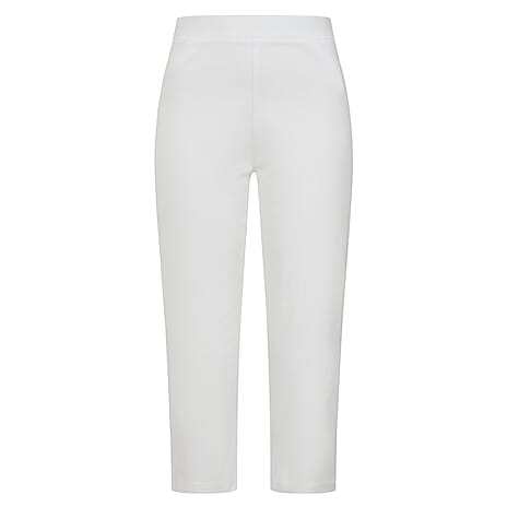 Emreco Bengaline Crop Trousers (Size 20) - White